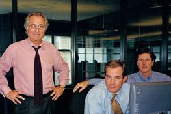 Bernard Madoff, Mark Madoff, and Andrew Madoff—in happier Ponzi times